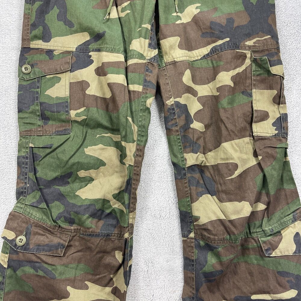 Rothco Vintage Paratrooper Fatigue Cargo Pants Womens Medium Green Woodland Camo - Picture 3 of 15